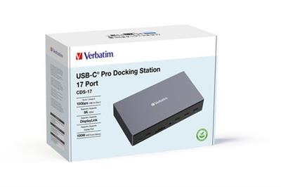 Verbatim USB-C Pro Docking Station 17 Port CDS-17