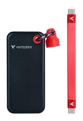 Verbatim Pocket SSD USB 3.2 Gen 2 1TB black/red