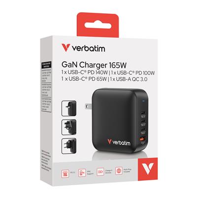 Verbatim GaN Charger 165W 4 Ports
