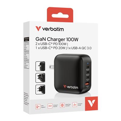 Verbatim GaN Charger 100W 4 Ports