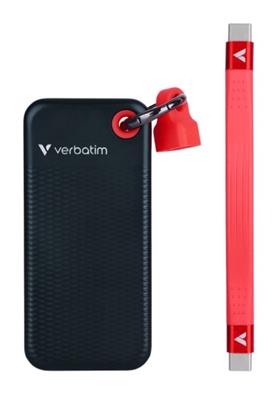 Verbatim Pocket SSD USB 3.2 Gen 2 512GB black/red