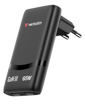 Verbatim Fold 'n' Go GaN Charger 65W EU-Stecker