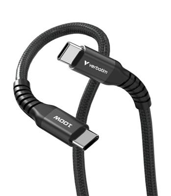 Verbatim Sync & Charge USB-C to USB-C Magnetic cable 100W 200 cm black