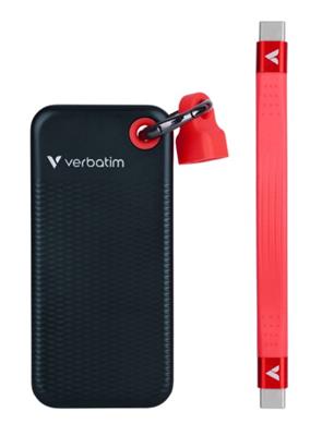 Verbatim Pocket SSD USB 3.2 Gen 2 128GB black/red