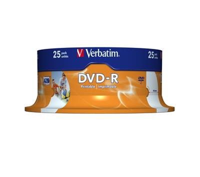Verbatim DVD-R 4,7GB/16f Spindel 1x25
