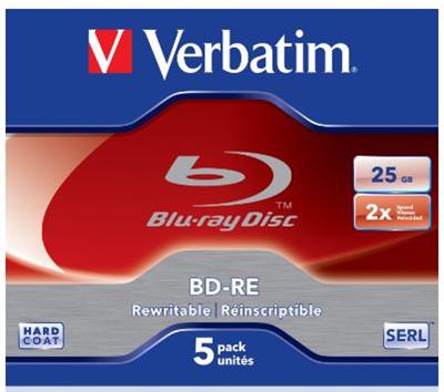 Verbatim Blu Ray 25GB/2f SL JC 1x5