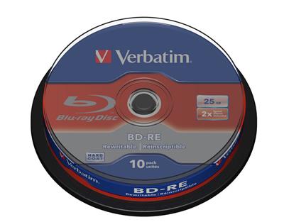 Verbatim Blu Ray 25GB/2f SL Spindel 1x10
