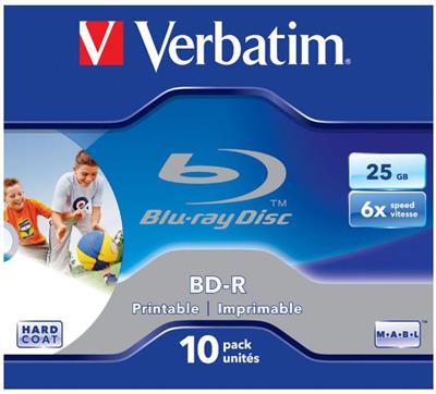 Verbatim Blu Ray 25GB/6f SL JC 1x10