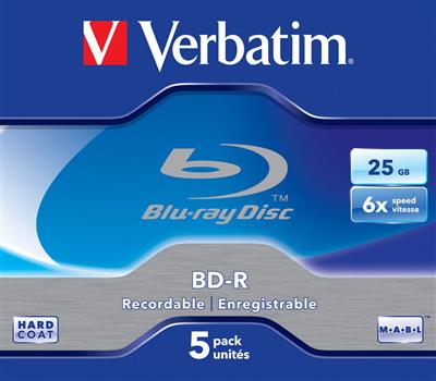Verbatim Blu Ray 25GB/6f SL JC 1x5