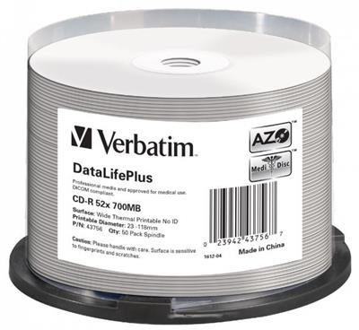 Verbatim CD-R 700MB/52f Spindel 1x50
