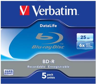Verbatim Blu Ray 25GB/6f SL JC 1x5