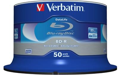 Verbatim Blu Ray 25GB/6f SL Spindel 1x50