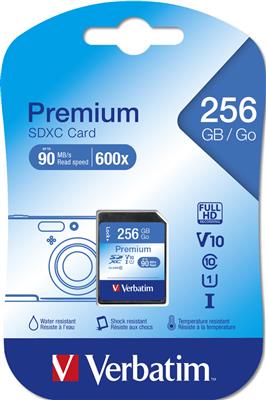 Verbatim SDXC Card Premium UHS1 256GB Class 10