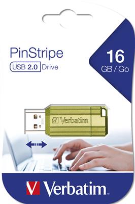 Verbatim USB Stick PinStripe Store´n´Go 2.0 16GB eucalyptus green