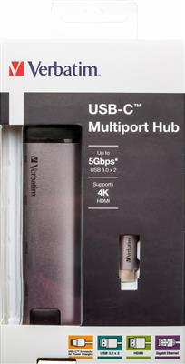 Verbatim USB-C Multiport Hub HDMI USB 3.1/2x3.0