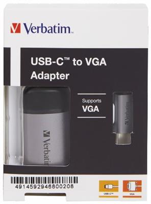 Verbatim USB-C to VGA Adapter 3.1