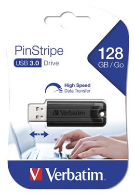 Verbatim USB Stick Pinstripe black 128GB 3.0