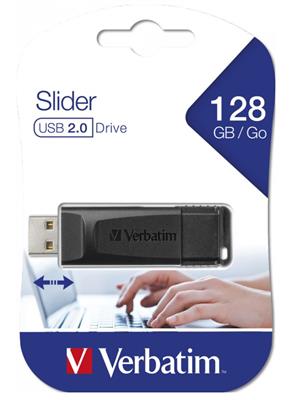 Verbatim USB Stick Store'n'Go Slider black 128GB