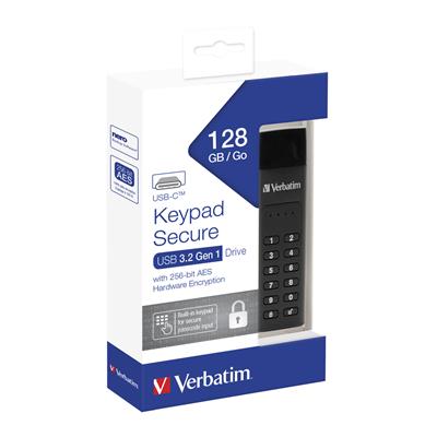 Verbatim USB-C-Stick Keypad Secure 3.1 128GB