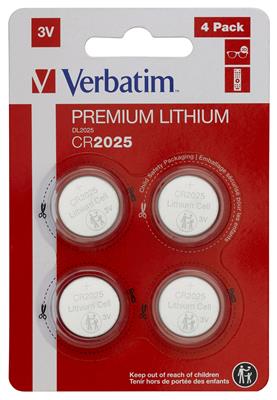 Verbatim Batterie CR2025 3V 1x4