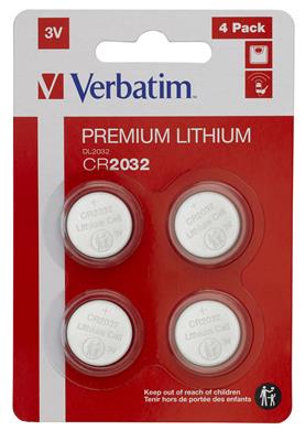 Verbatim Batterie CR2032 3V 1x4