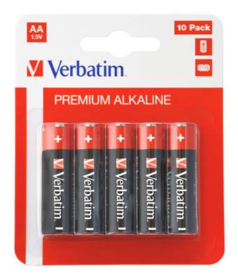 Verbatim Alkaline Batterie AA 1x10 Hang Card