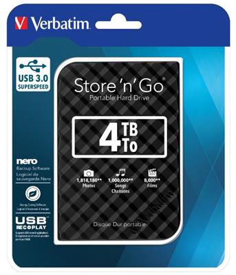 Verbatim Festplatte HDD 2.5 silver 4TB 3.0