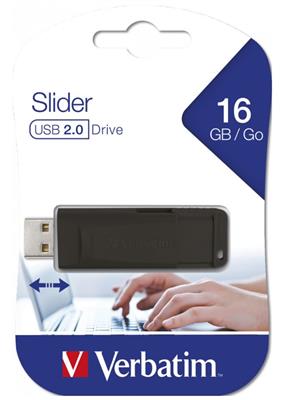 Verbatim USB Stick Store'n'Go Slider black 16GB