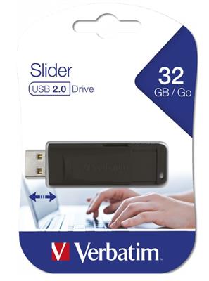 Verbatim USB Stick Store'n'Go Slider black 32GB