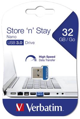Verbatim USB Stick Drive 3.0 Nano Store´n Stay 32GB