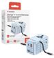 Verbatim Charge ’n’ Travel 70W 2C retractable Universal Travel Adapter blue
