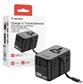 Verbatim Charge 'n' Travel 100W Universal Travel Adapter with retractable cable black