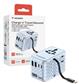 Verbatim Charge 'n' Travel 100W Universal Travel Adapter with retractable cable blue