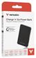 Verbatim Charge 'n' Go Essentials Power Bank Magnetic Wireless 5000mAh Black