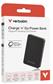 Verbatim Charge 'n' Go Essentials Power Bank Magnetic Wireless 10000mAh Black