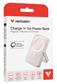 Verbatim Charge ‘n’ Go Power Bank with Stand Magnetic Wireless 10000mAh - Pink
