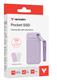 Verbatim Pocket SSD USB 3.2 Gen 2 256GB Purple incl. two rubber sleeves