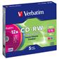 Verbatim CD-RW 80min/700MB/12f Slim Case 1x5