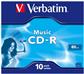 Verbatim CD-R Music 80min/16f JC 1x10
