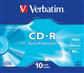 Verbatim CD-R 80min/700MB/52f Slim Case 1x10