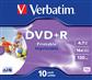 Verbatim DVD+R 4,7GB/16f JC 1x10