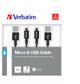 Verbatim Micro B USB Cable Sync&Charge 1m+ Micro B USB Cable Sync&Charge 1m black