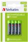 Verbatim Rechargeable Batterie AAA 1x4 / HR03